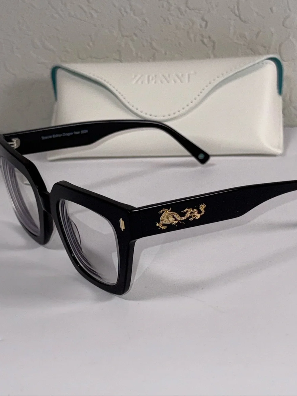 ZENNI Special Edition Dragon Year 2024 Black Eyeglass Frames w/ Case